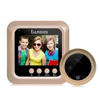 smart video cat eye 2.4inch hd intelligent doorbell home infrared night vision